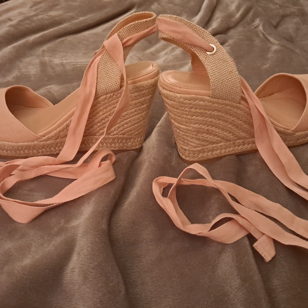 Espadrille wedge sandals--NEW!!!